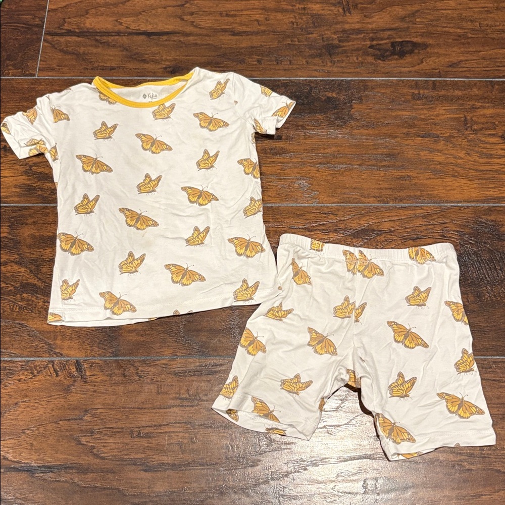 Kyte Baby Butterfly Bamboo Short Set 3T